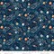 Fabric Henry Glass Navy Shooting Stars Milky Way Glow in the Dark by the Quarter Yard 2117G-78
